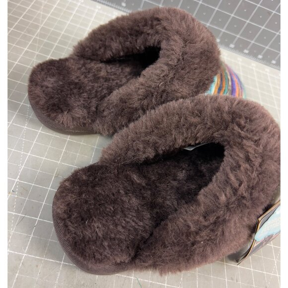 Women's Juarez Scuff Slippers by LAMO Chocolate Sz. 7 Medium New - Picture 5 of 9